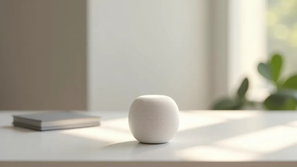 Apple HomePod mini zařízení s Siri asistent v domácnosti