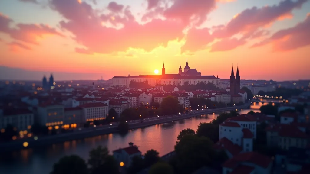 Moderní Praha s technologickými inovacemi
